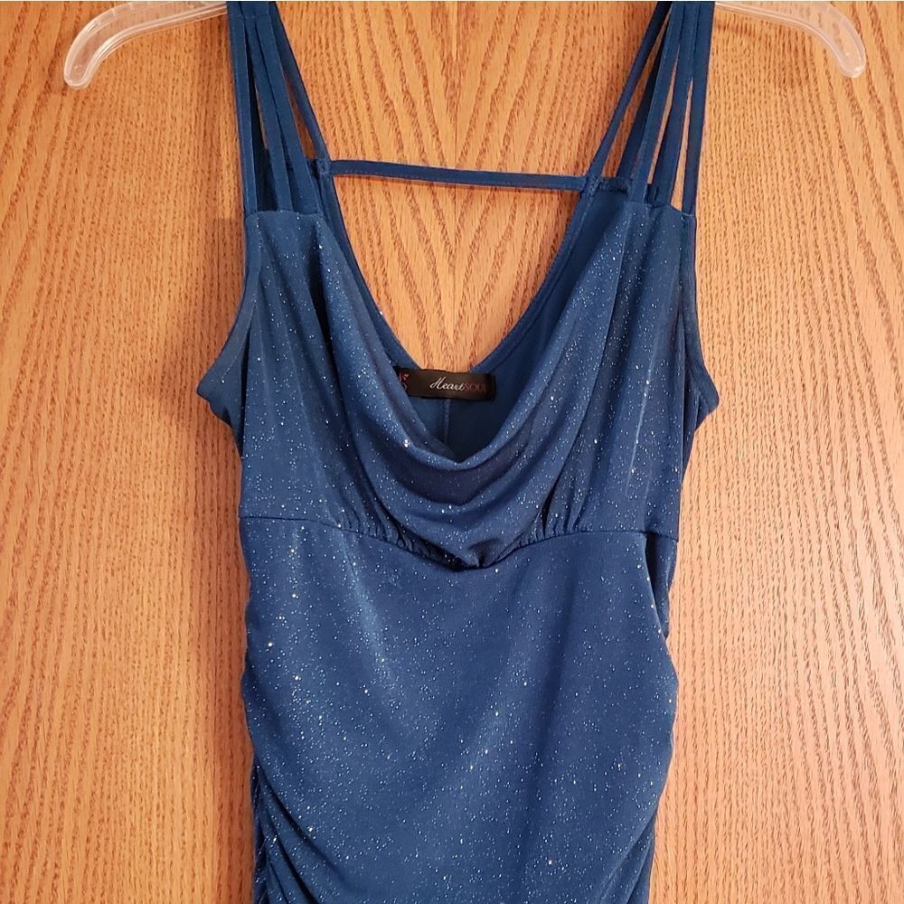 HeartSoul Sparkly Teal Top Jr. Sz. S